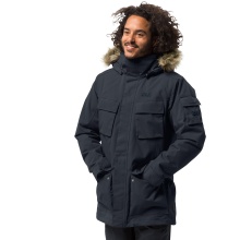 Jack Wolfskin Parka Glacier Canyon (waterproof and windproof, PFC-free) dark blue Men